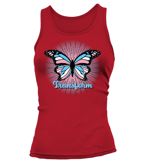 Transform - Transgender Pride Butterfly Design Tank top Woman