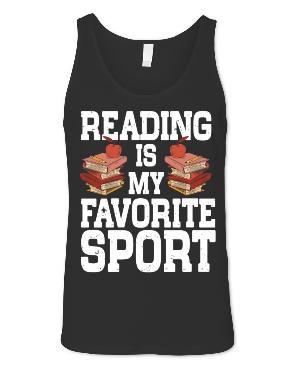 Reading Is My Favorite Sport Bookworm Unisex Jersey Tank