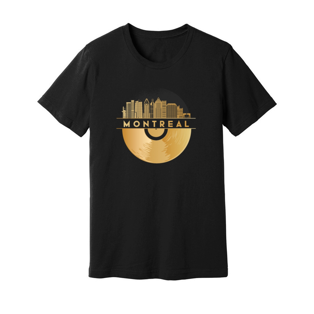 Vinyl-Record-Player Disco-Music Unisex Jersey Tee