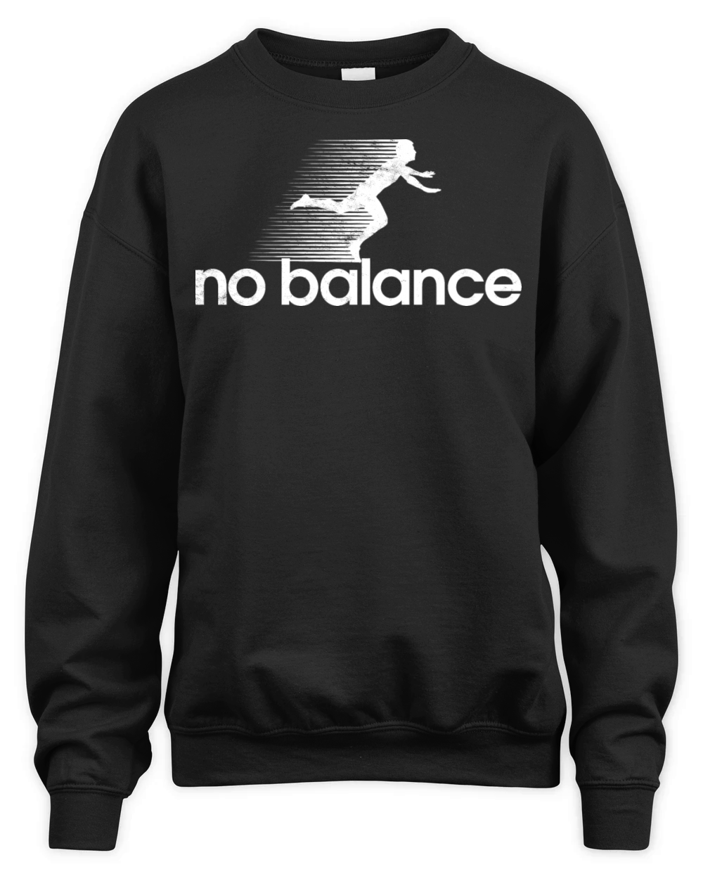 No Balance White Retro Funny Running Unisex Premium Crewneck Sweatshirt