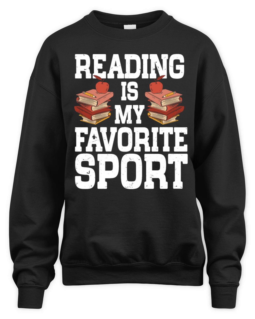 Reading Is My Favorite Sport Bookworm Unisex Premium Crewneck Sweatshirt