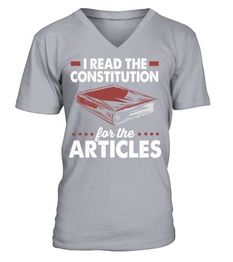 Retro Vintage History I Read The Constitution V-Neck T-shirt