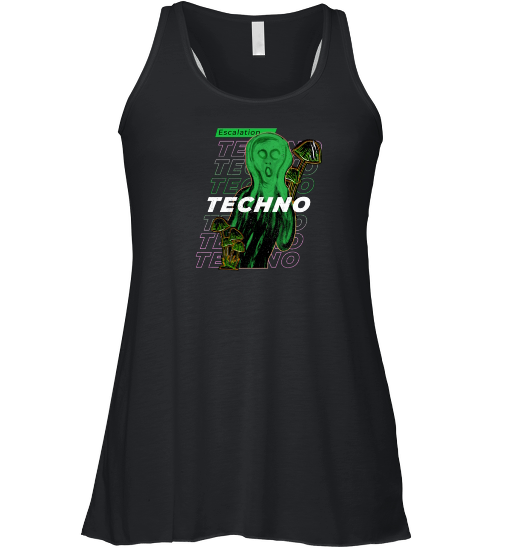 Hardcore Rave Music Raver 90s EDM DJ Rave Women's Flowy Tank Top