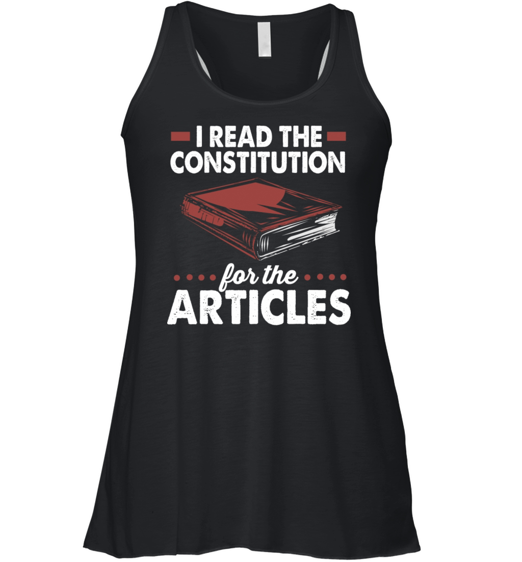 Retro Vintage History I Read The Constitution Women's Flowy Tank Top