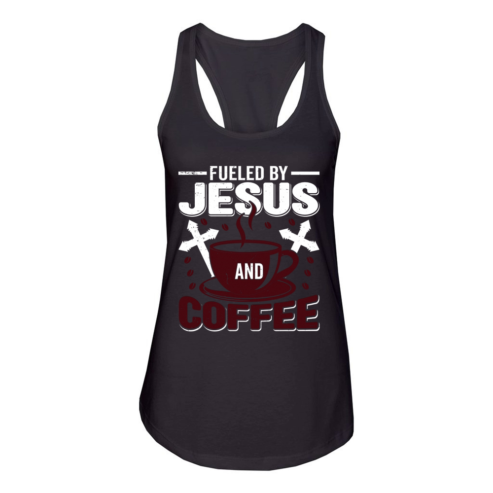 Fueled by Jesus and Coffee Women's Racerback Tank