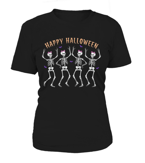 Happy Halloween Skeleton Girls Women's T-Shirt