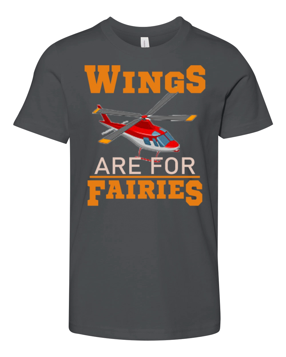 Helicopter Wings Youth Unisex Jersey Tee