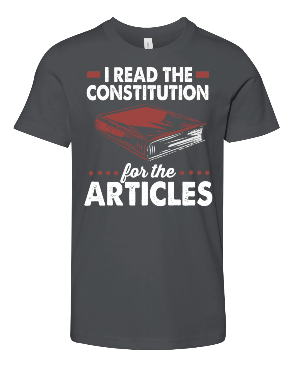 Retro Vintage History I Read The Constitution Youth Unisex Jersey Tee