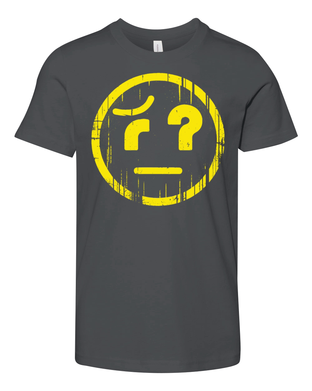 Weird Emoticon Yellow Youth Unisex Jersey Tee