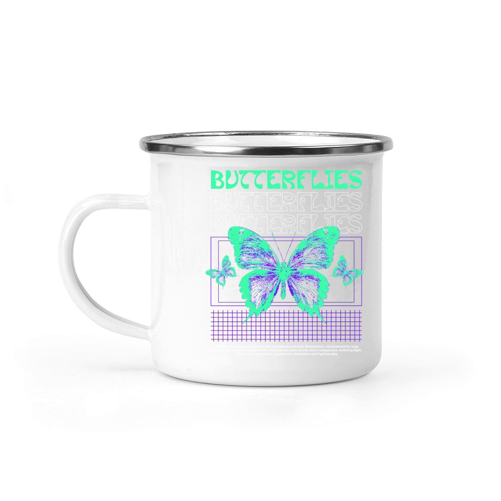 Butterflies Camping Mug