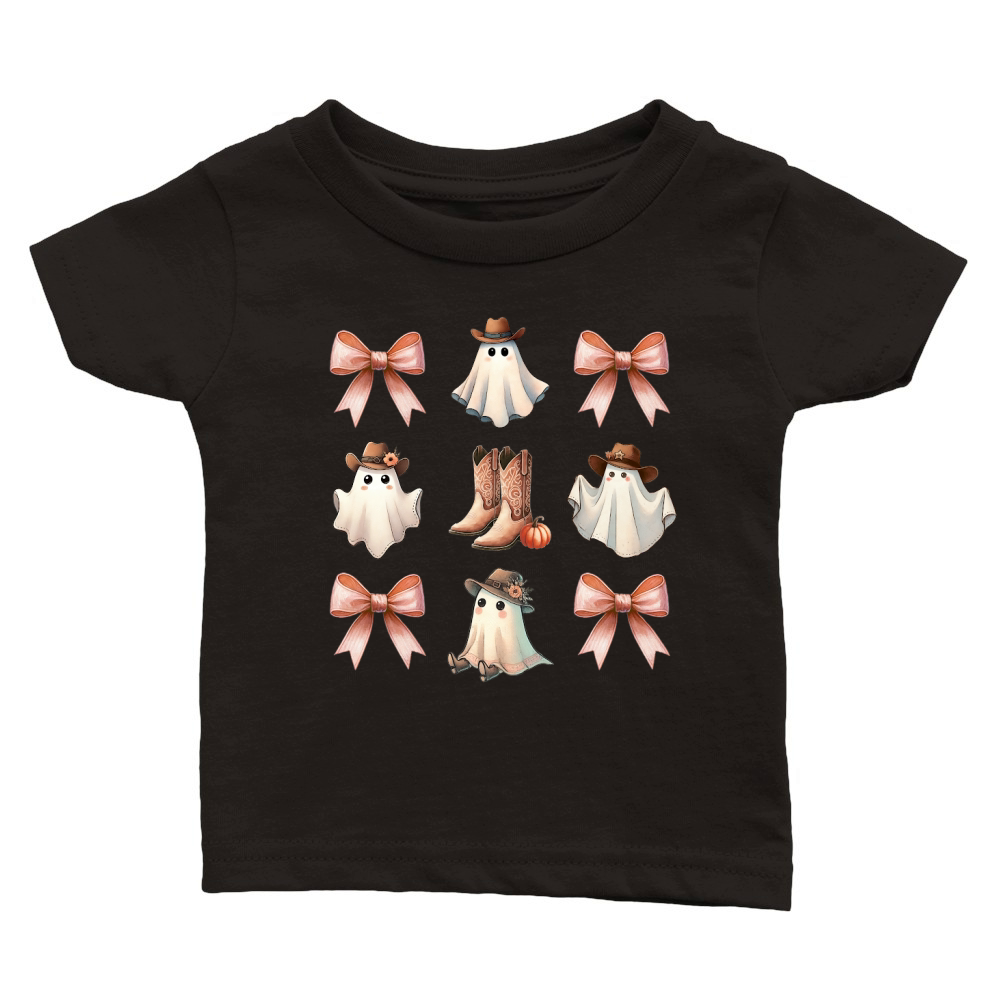 Halloween Cowboy Girly Classic Baby Crewneck T-shirt