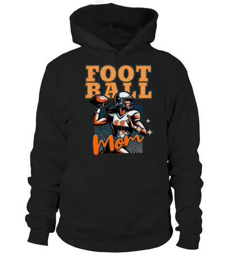 Vintage Football Mom Retro Style Hoodie Unisex