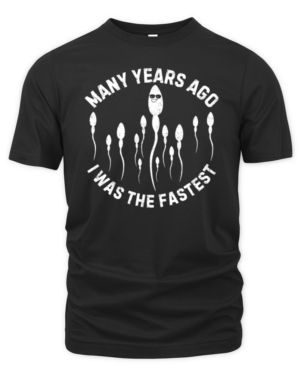 Many Years Ago I Was The Fastest Vintage Humor Organic Unisex T-shirt