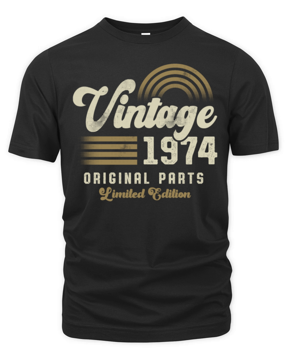 Vintage 1974 Birthday Retro Organic Unisex T-shirt