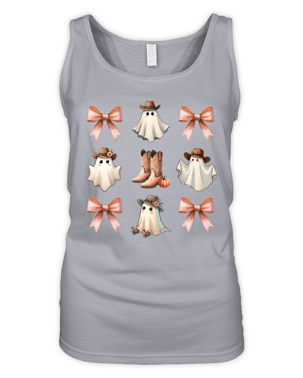 Halloween Cowboy Girly Organic Women's Tank Top