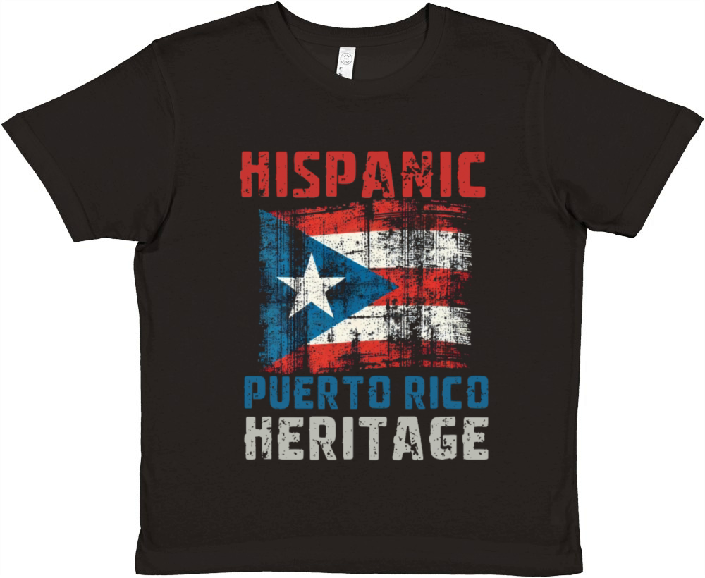 Hispanic Puerto Rico Heritage Month Premium Kids Crewneck T-shirt