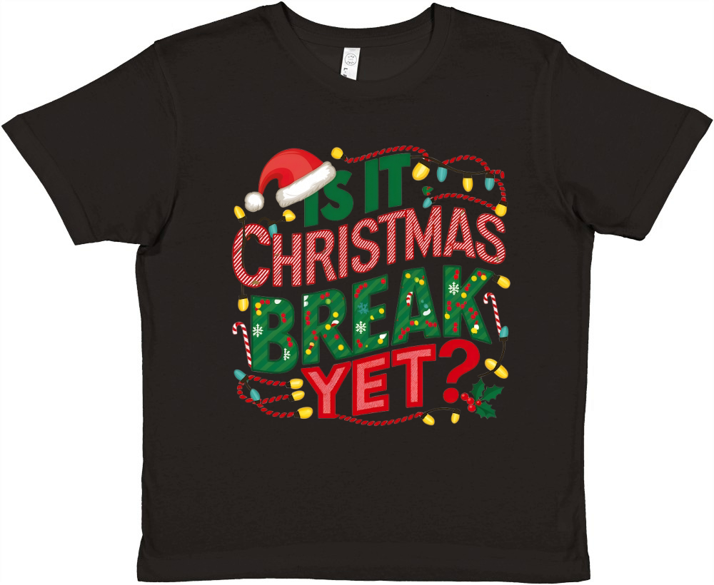 Is it christmas break yet Premium Kids Crewneck T-shirt