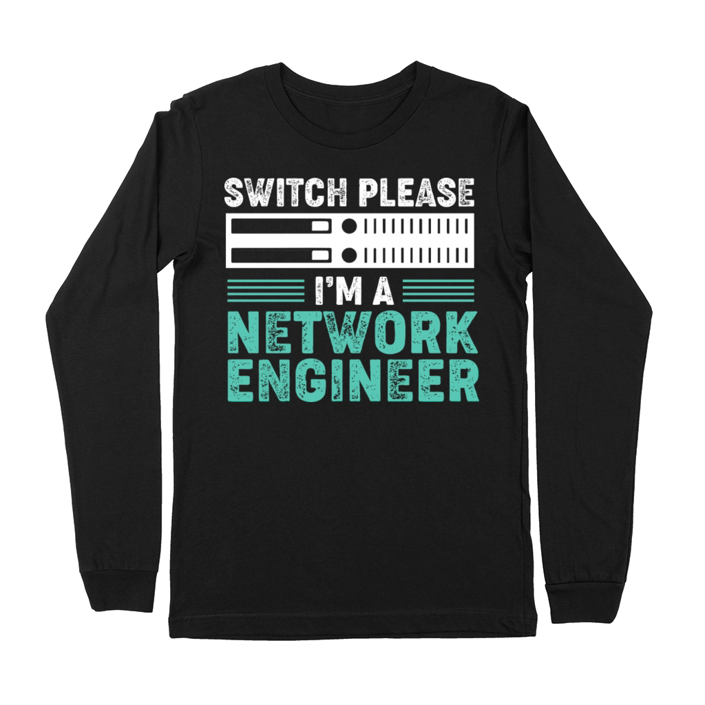 Switch Please Vintage Network Engineer Premium Long Sleeve