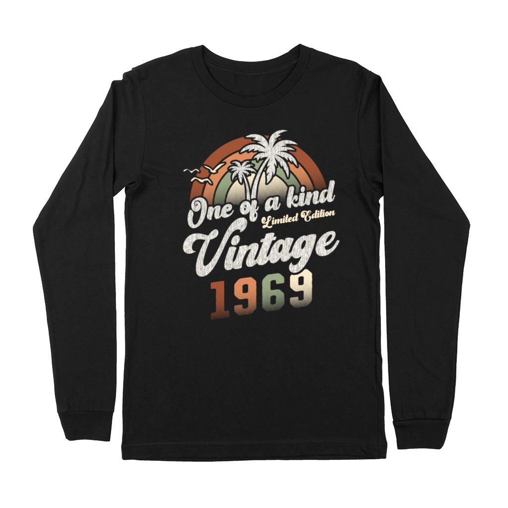 Vintage 1969 Birthday Palm Trees Premium Long Sleeve