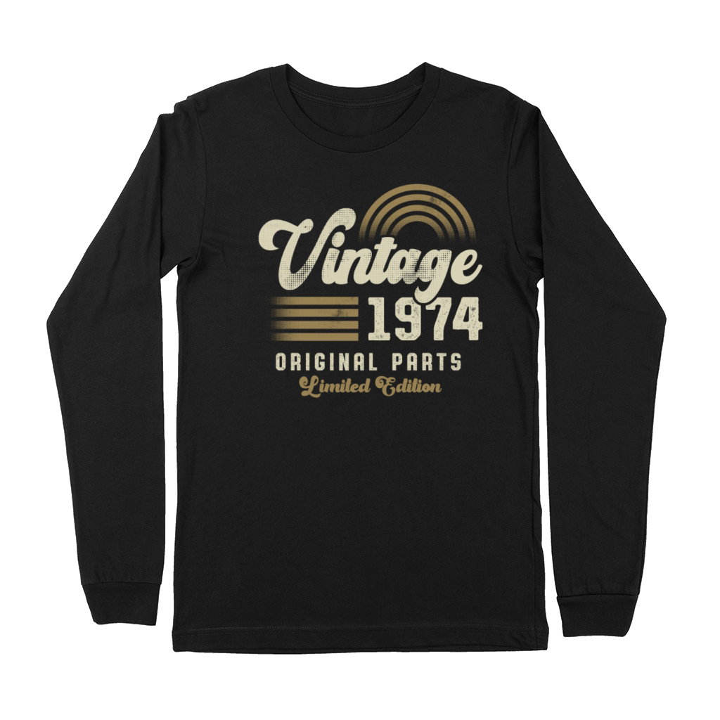 Vintage 1974 Birthday Retro Premium Long Sleeve