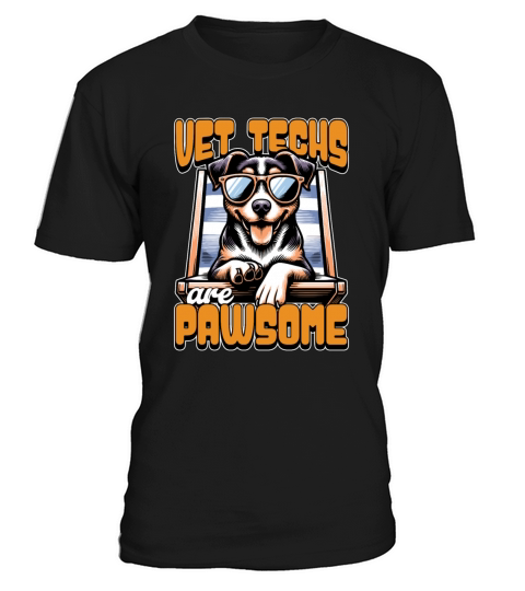 Vet Techs Are Pawsome Veterinary Practitioner T-Shirt Unisex