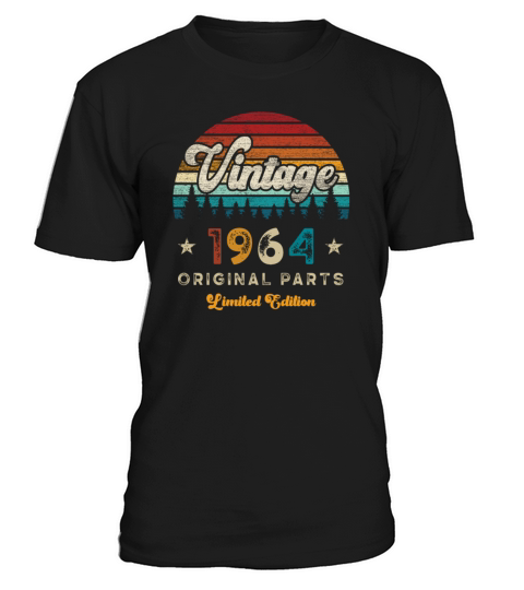 Vintage 1964 Birthday Retro T-Shirt Unisex