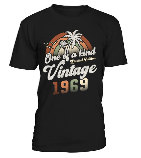Vintage 1969 Birthday Palm Trees T-Shirt Unisex