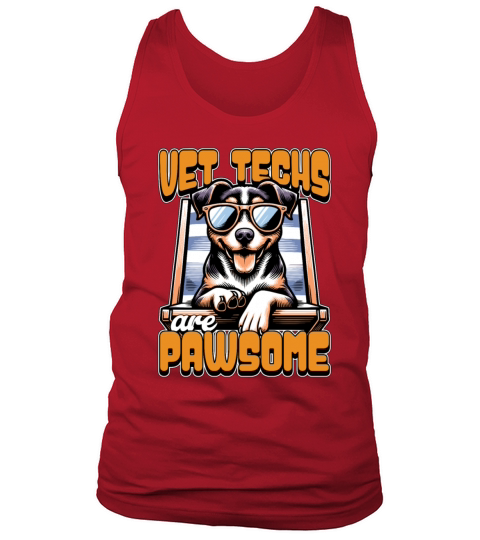 Vet Techs Are Pawsome Veterinary Practitioner Tank Top Unisex