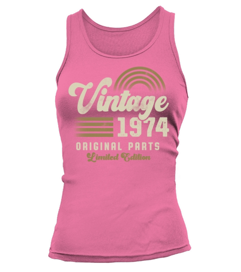 Vintage 1974 Birthday Retro Tank top Woman
