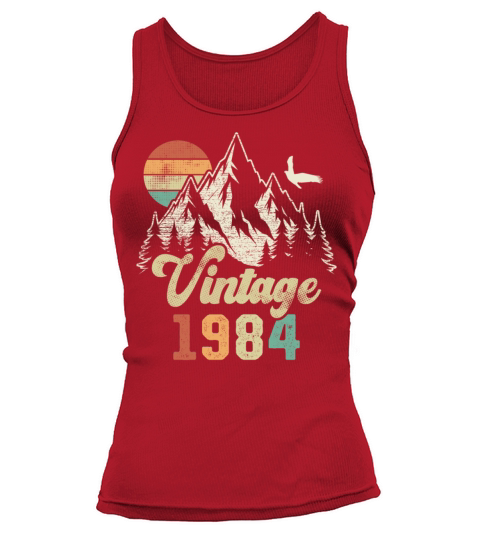 Vintage 1984 Birthday Mountains Eagle Tank top Woman
