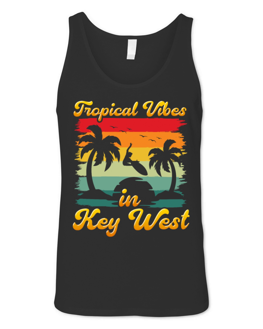 Florida TROPICAL VIBES IN KEY-WEST Vintage Unisex Jersey Tank