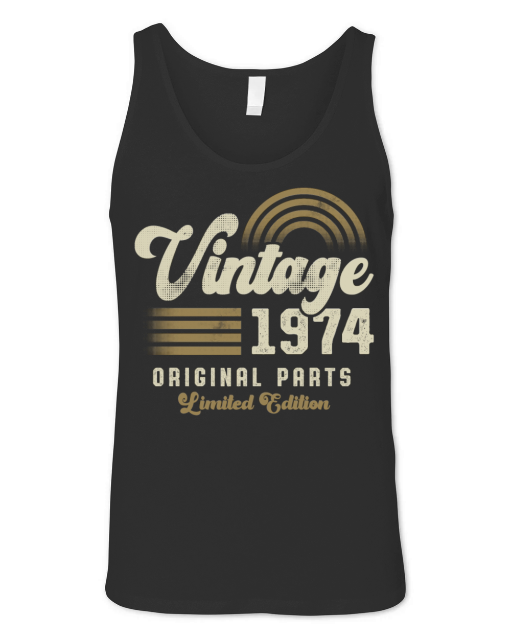 Vintage 1974 Birthday Retro Unisex Jersey Tank
