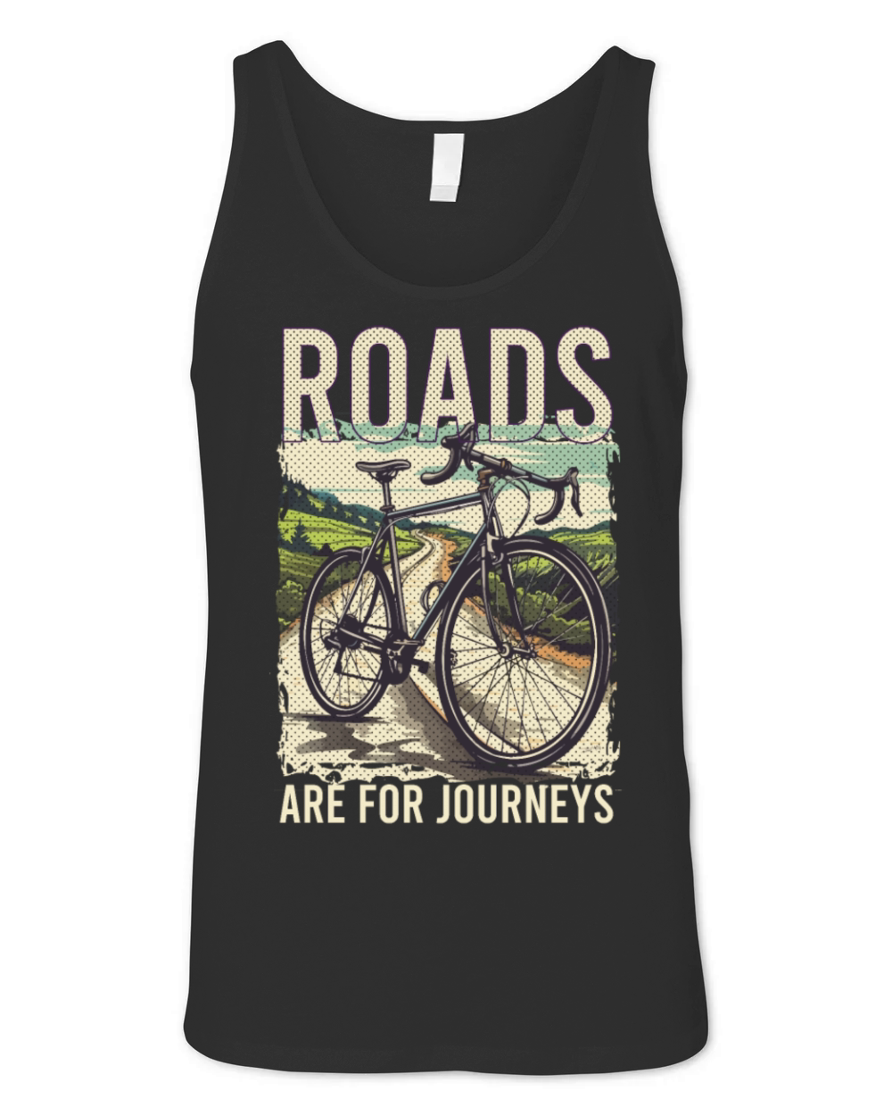 Vintage Commuter Cyclist City Biking Urban Cycling Unisex Jersey Tank