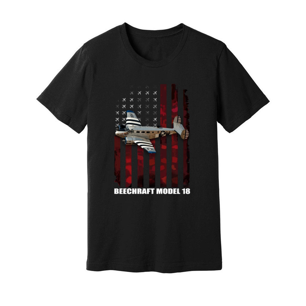 Beechcraft Model 18 twin beech aircraft Unisex Jersey Tee