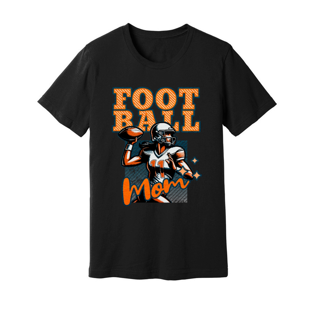 Vintage Football Mom Retro Style Unisex Jersey Tee