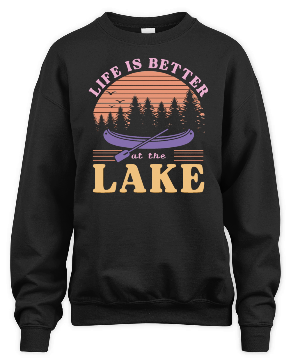 Life Is Better At The Lake Unisex Premium Crewneck Sweatshirt