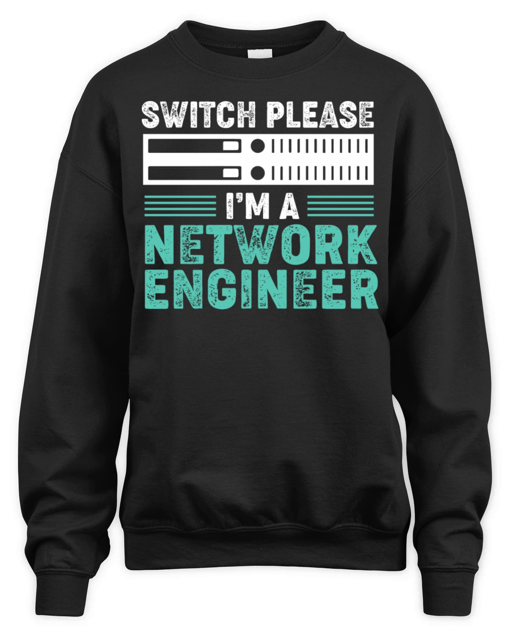 Switch Please Vintage Network Engineer Unisex Premium Crewneck Sweatshirt