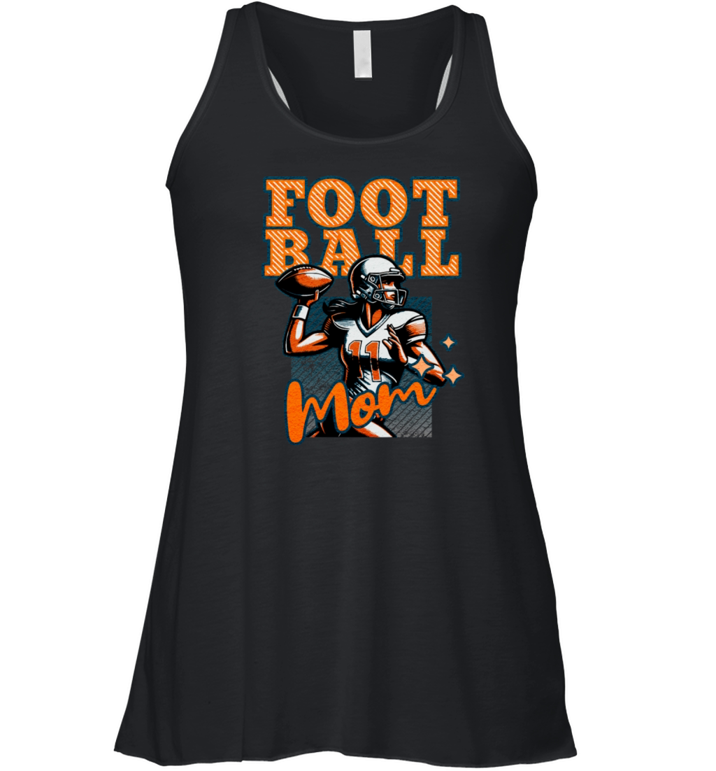 Vintage Football Mom Retro Style Women's Flowy Tank Top