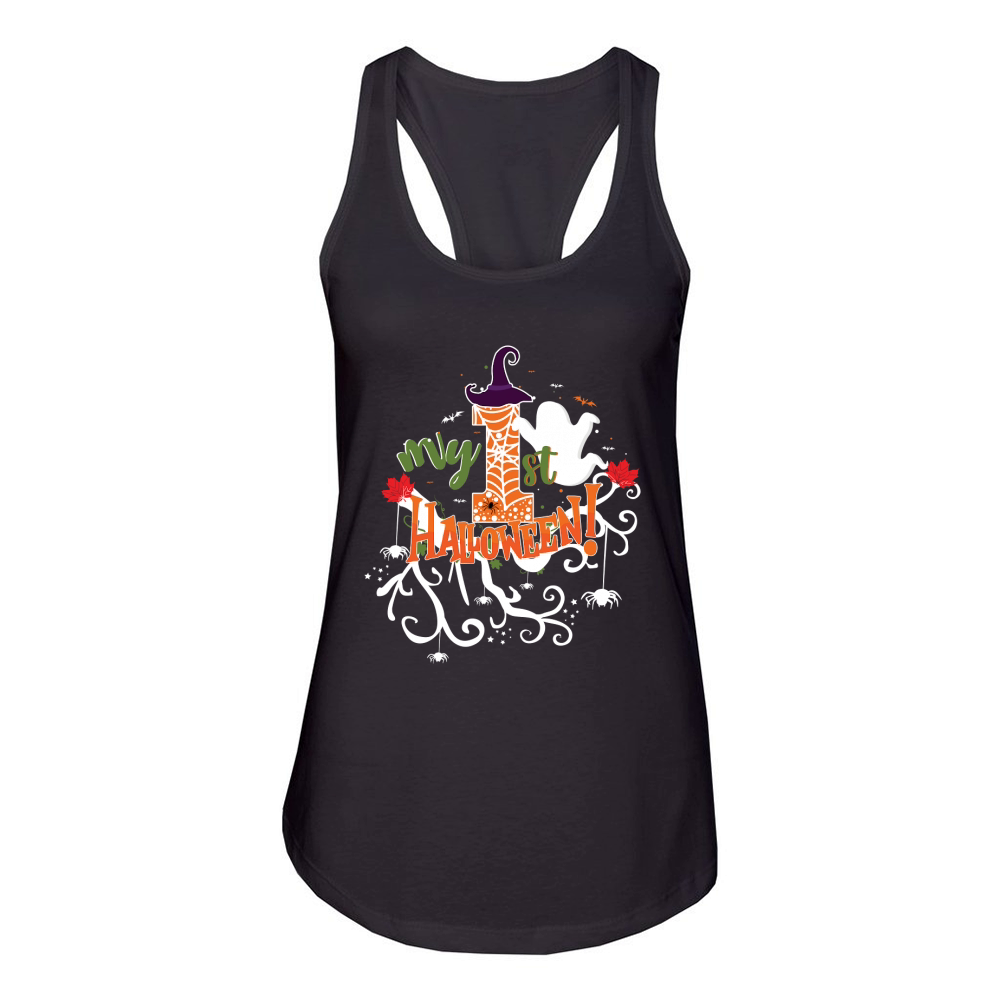 my 1st Halloween Women's Racerback Tank