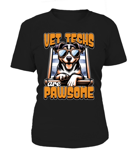 Vet Techs Are Pawsome Veterinary Practitioner Women's T-Shirt