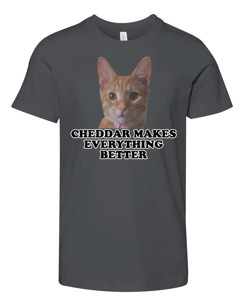 Cheddar Makes Everything Better Youth Unisex Jersey Tee