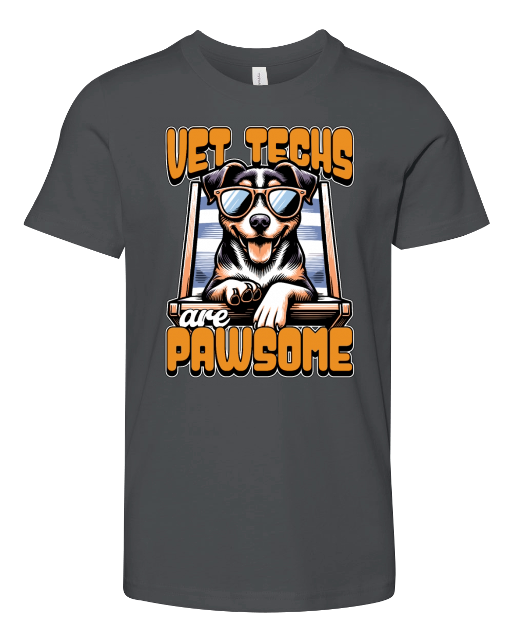 Vet Techs Are Pawsome Veterinary Practitioner Youth Unisex Jersey Tee