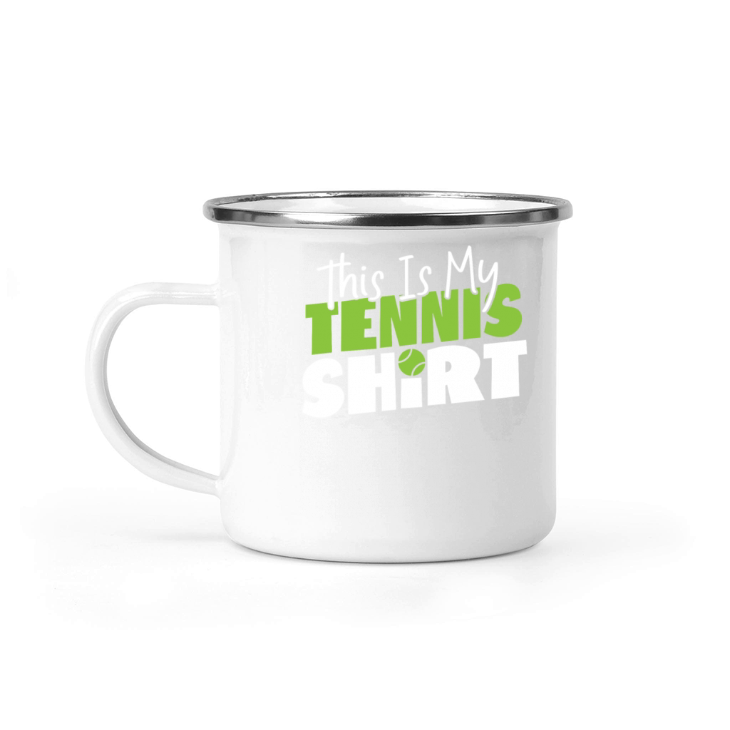 Funny Tennis Player Racket This Is Camping Mug