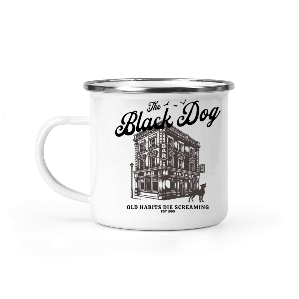 The Black Dog TTPD Vintage Album Ancient Camping Mug