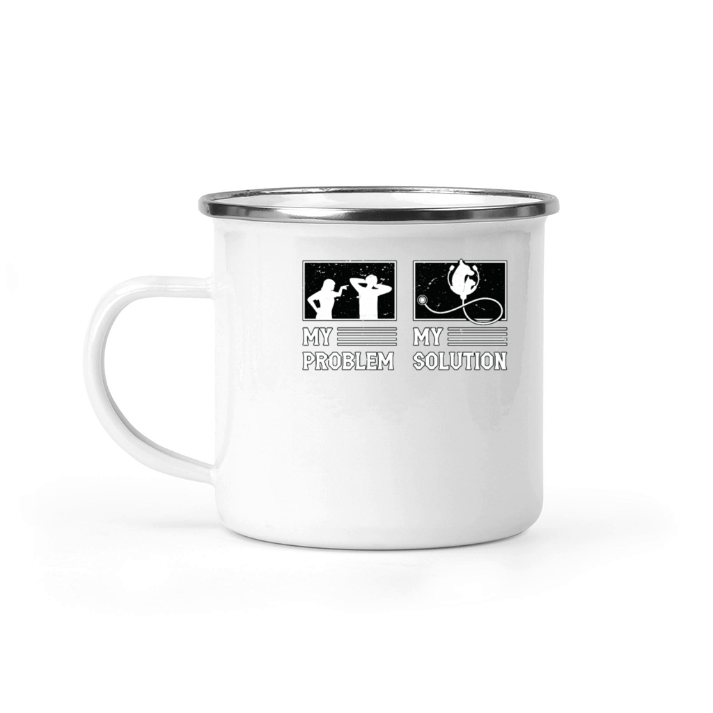 Veterinary Medicine My Problem My Pictogram Dad Camping Mug