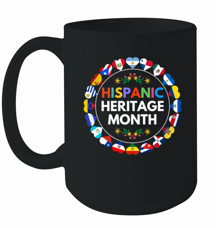 Hispanic heritage month all countries celebration Ceramic Mug