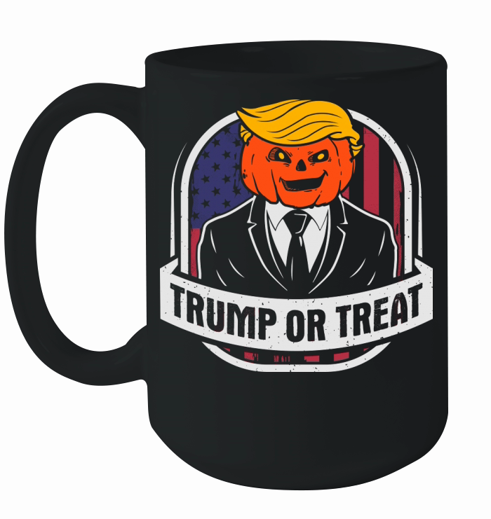 Trump or TreatHalloween Trumpkin Ceramic Mug