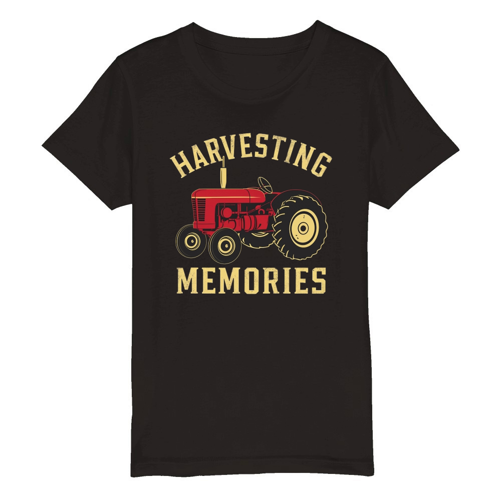 Harvesting Memories Organic Kids Crewneck T-shirt