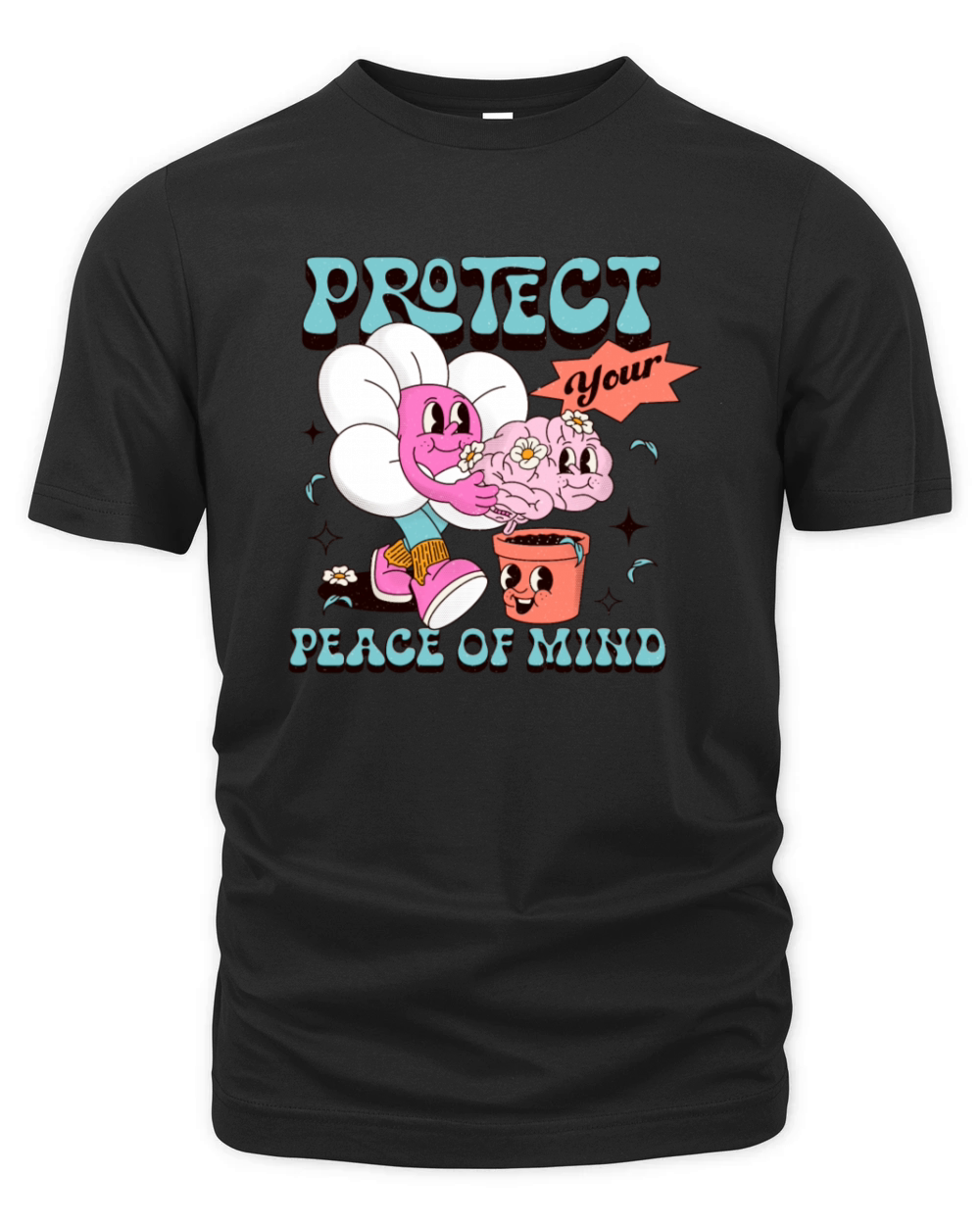 Retro Peace Of Mind Organic Unisex T-shirt