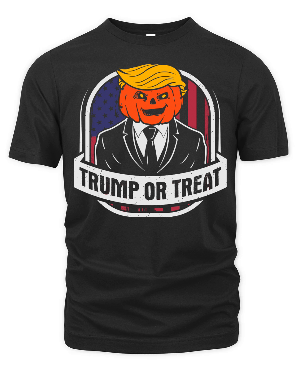 Trump or TreatHalloween Trumpkin Organic Unisex T-shirt